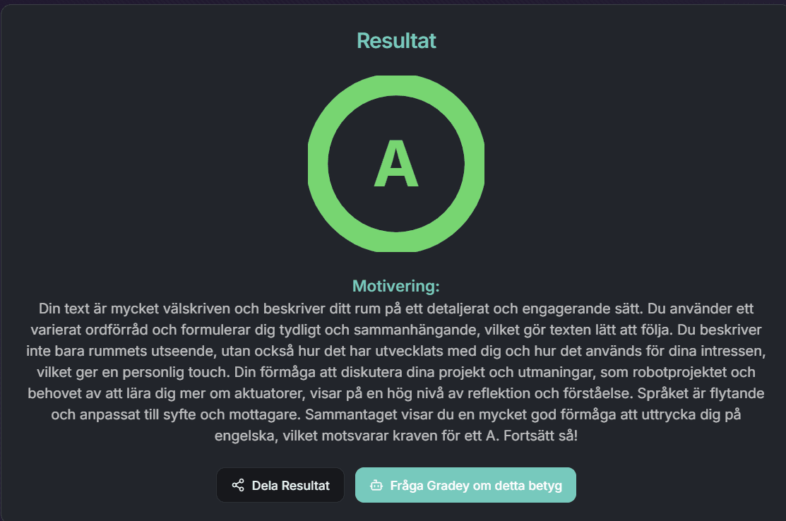 Textfeedback och provplattform